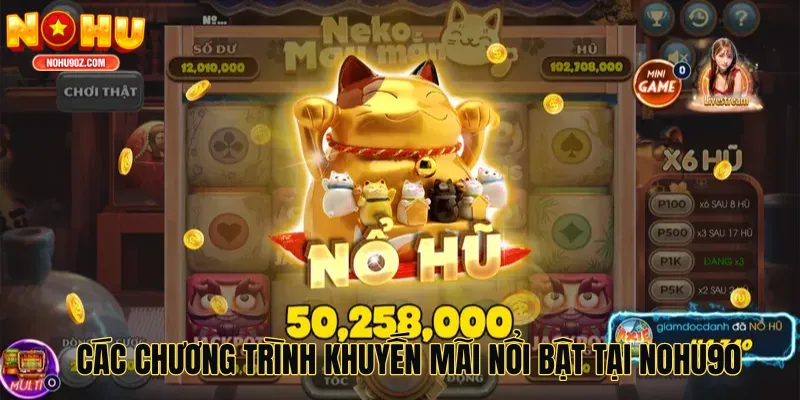 Các chương trình khuyến mãi nổi bật tại Nổ hũ